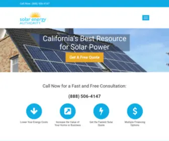 Solarenergyauthority.com(Solar Energy Authority) Screenshot