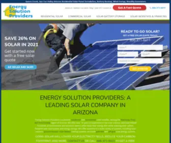 Solarenergysantanvalley.com(Queen Creek) Screenshot