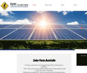 Solarfarmaustralia.com(Solar Farm Australia) Screenshot