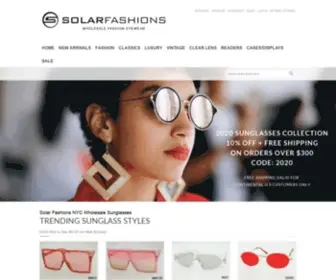 Solarfashionsnyc.com(Wholesale Sunglasses Solar Fashions NYC) Screenshot