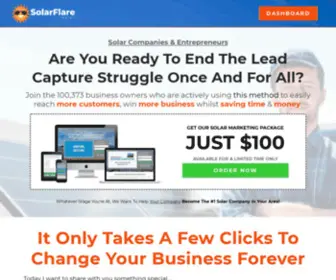 Solarflaremarketing.net(Attention Solar Companies &amp; Entrepreneurs) Screenshot