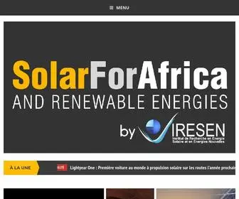 Solarforafrica.net(IRESEN) Screenshot