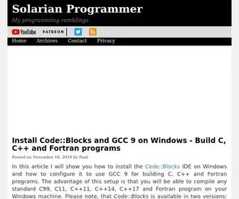 Solarianprogrammer.com(Solarian Programmer) Screenshot