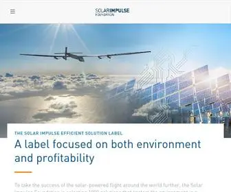 Solarimpulse.com(Solar Impulse Foundation) Screenshot