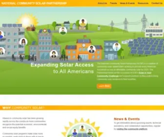 Solarinyourcommunity.org(National Community Solar Partnership) Screenshot