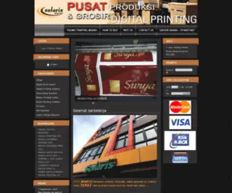 Solarisprint.com(Indonesia #1 Online Digital Printing & Offset Service Store) Screenshot