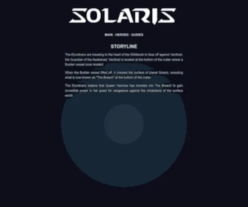 Solarisrpg.com(Solaris RPG) Screenshot