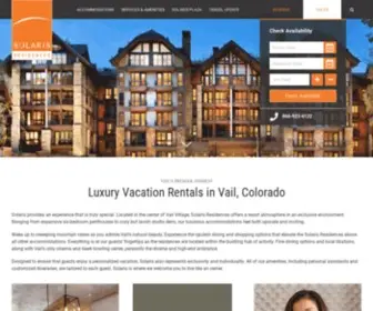 Solarisvail.com(Luxury Vacation Rentals in Vail) Screenshot