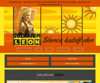 Solariumleon.cz(Solárium Leon) Screenshot