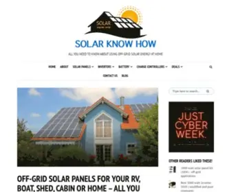 Solarknowhow.com(Solar Know How) Screenshot