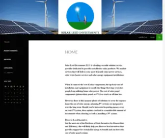 Solarleedinvestments.com(Solar Leed Investments) Screenshot