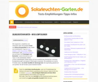 Solarleuchten-Garten.de(Solarleuchten für den Garten) Screenshot