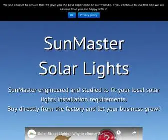 Solarlightsmanufacturer.com(SunMaster) Screenshot