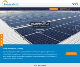 Solarmatic.com.au(Solar Power in Sydney) Screenshot