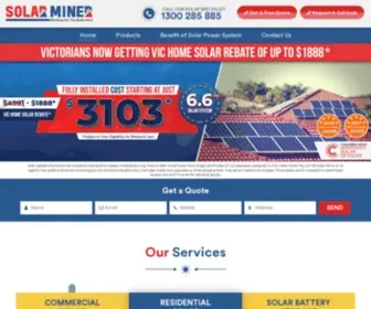 Solarminer.com.au(Solar Panel Systems) Screenshot