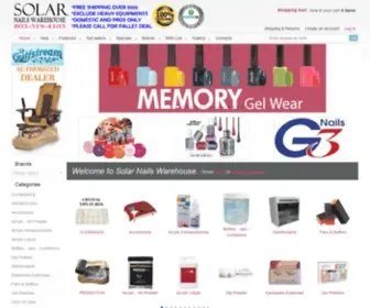 Solarnailsupply.com(Solar Nails Warehouse) Screenshot