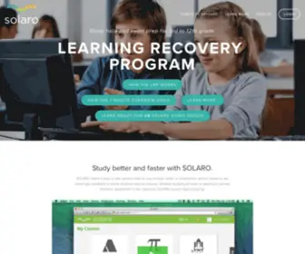 Solaro.com(Helping students unlock their full academic potential) Screenshot