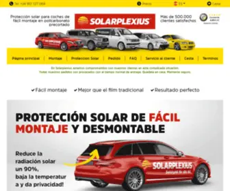 Solarplexius.es(Empresa de tintado de lunas del coche) Screenshot