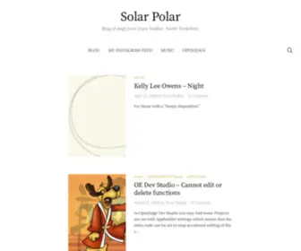 Solarpolar.co.uk(Blog of stuff from Dave Walker) Screenshot