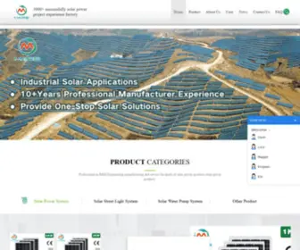 Solarpowermanufacturer.com(Solar System Factory) Screenshot