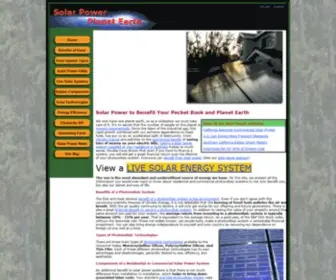 Solarpowerplanetearth.com(Solar Power Planet Earth) Screenshot