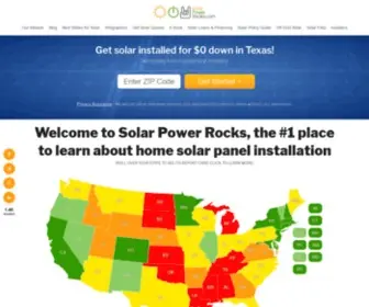 Solarpowerrocks.com(Home Solar Incentives) Screenshot