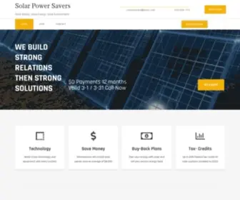 Solarpowersavers.com(Best Prices On Residential & Commercial Solar) Screenshot