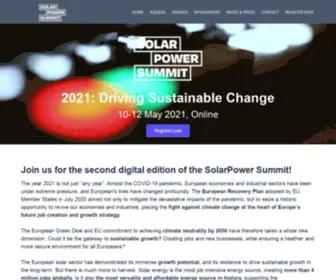Solarpowersummit.org(The 2021 edition of the SolarPower Summit) Screenshot