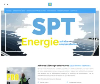 Solarpowertechnics.ci(Solar Power Technics) Screenshot