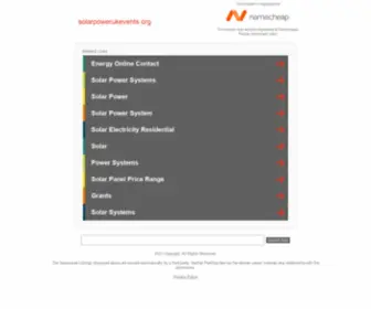 Solarpowerukevents.org(Solar Energy UK) Screenshot