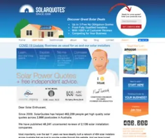 Solarquotes.com.au(Get 3 Solar Quotes From Your Best Local Installers) Screenshot
