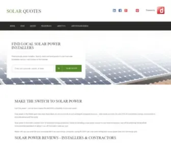 Solarquotesfree.com.au(Solar Power Quotes) Screenshot