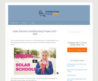Solarschools.org.uk(Solar Schools Crowdfunding) Screenshot