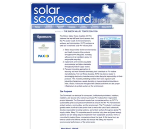 Solarscorecard.com(Solarscorecard) Screenshot