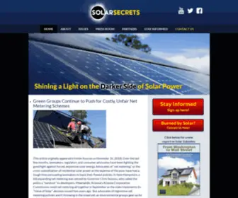 Solarsecrets.org(Home) Screenshot