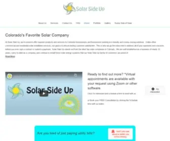 Solarsideup.com(Top Colorado Solar Company) Screenshot