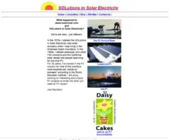 SolarSolar.com(SOLutions in Solar Electricity Site Map) Screenshot