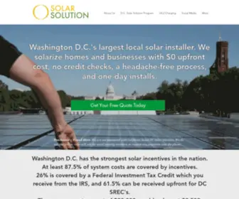 Solarsolutiondc.com(Solar Solution) Screenshot