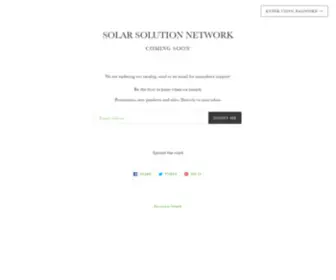 Solarsolutionnetwork.com(SOLAR SOLUTION NETWORK) Screenshot