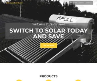 Solarsure.co.za(Solar Sure Distributors) Screenshot