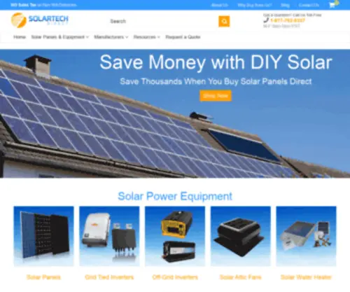 Solartechdirect.com(Save thousands of dollars by buying PV modules) Screenshot