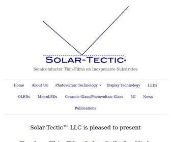 Solartecticllc.com(Photovoltaic and Display Applications) Screenshot