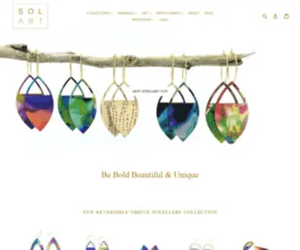 Solart.gallery(Shop women’s wooden colourful jewellery) Screenshot