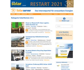 Solarthemen.de(Infodienst für regenerative Energien) Screenshot