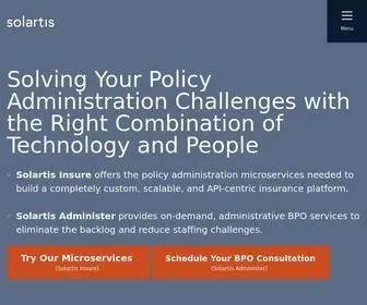 Solartis.com(Insurance Software) Screenshot