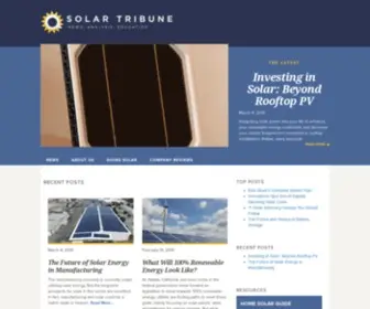 Solartribune.com(Solar Energy News) Screenshot