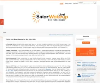 Solarwakeup.com(The Most Influential Newsletter In Solar) Screenshot