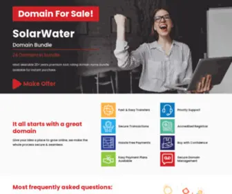 Solarwater.com(Solar water pumps) Screenshot