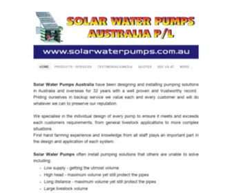 Solarwaterpumps.com.au(Solarwaterpumps) Screenshot