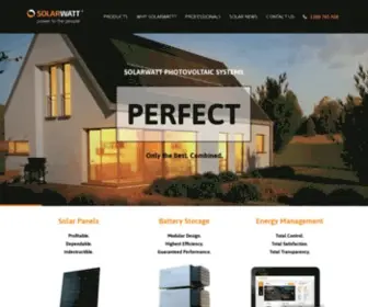 Solarwatt.com.au(Solar power photovoltaic systems Made In Germany) Screenshot